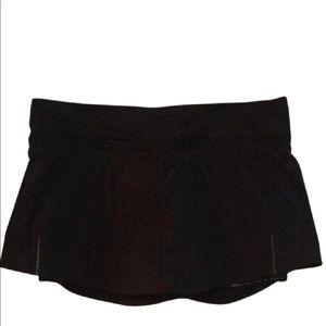 Lululemon black running skirt